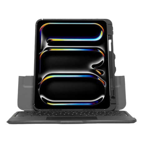 Targus Versavu - Keyboard and folio case - with trackpad - backlit - wireless - Bluetooth 5.0 - QWERTY - Nordic - black - 13