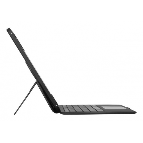 Targus Versavu - Keyboard and folio case - with trackpad - backlit - wireless - Bluetooth 5.0 - QWERTY - Nordic - black - 14