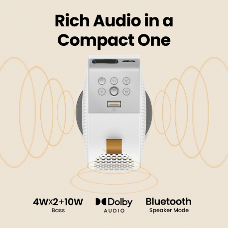 BenQ GV50 - DLP projector - LED - portable - 500 ANSI lumens - Full HD (1920 x 1080) - 16:9 - 1080p - Android TV - 13