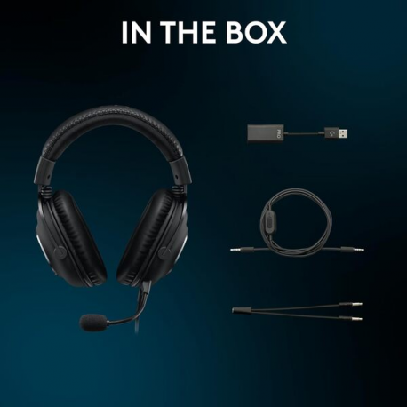 Logitech G Pro X SE - Headset - full size - wired - 3.5 mm jack, USB - 8
