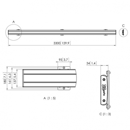 PFB 3433 INTERFACE BAR 3315MM