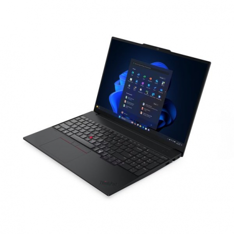 Lenovo ThinkPad E16 Gen 3 21SR - 180-degree hinge design - Intel Core Ultra 5 - 225U / up to 4.8 GHz - Win 11 Pro - Intel Graphics - 16 GB RAM - 512 GB SSD TCG Opal Encryption 2, NVMe - 16" IPS 1920 x 1200 - Wi-Fi 6E, Bluetooth - black - kbd: Nordic (Danish/Finnish/Norwegian/Swedish) - with 3 Years Lenovo Courier/Carry-in, CO2 Offset 0.5 ton (2nd Gen) - 1