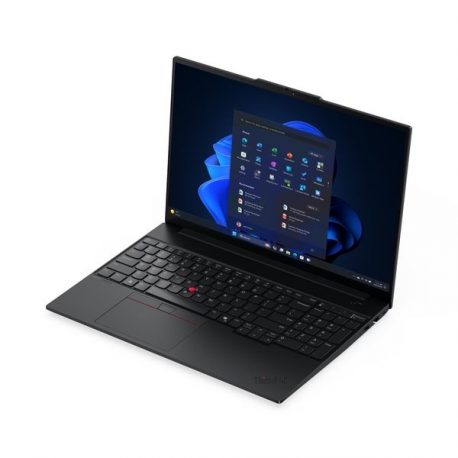Lenovo ThinkPad E16 Gen 3 21SR - 180-degree hinge design - Intel Core Ultra 5 - 225U / up to 4.8 GHz - Win 11 Pro - Intel Graphics - 16 GB RAM - 512 GB SSD TCG Opal Encryption 2, NVMe - 16" IPS 1920 x 1200 - Wi-Fi 6E, Bluetooth - black - kbd: Nordic (Danish/Finnish/Norwegian/Swedish) - with 3 Years Lenovo Courier/Carry-in, CO2 Offset 0.5 ton (2nd Gen) - 4