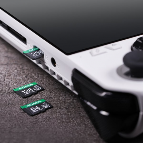 ADATA SPEED PLUS - Flash memory card (SD adapter included) - 128 GB - A2 / Video Class V30 / UHS-I U3 / Class10 - SDXC UHS-I - 7