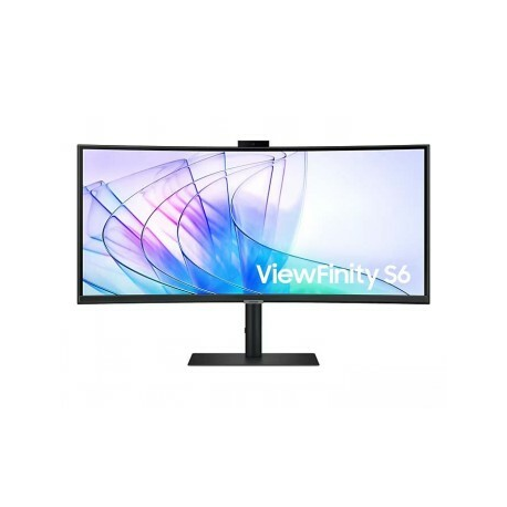 Samsung ViewFinity S6 S34C652VEU - S65VC Series - LED monitor - curved - USB - 34" - 3440 x 1440 UWQHD @ 100 Hz - VA - 350 cd / m² - 3000:1 - HDR10 - 5 ms - HDMI, DisplayPort, USB-C - speakers - black - 0