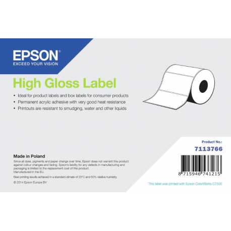 Epson - High-glossy - Roll (10.2 cm x 60 m) 1 roll(s) continuous labels - 0