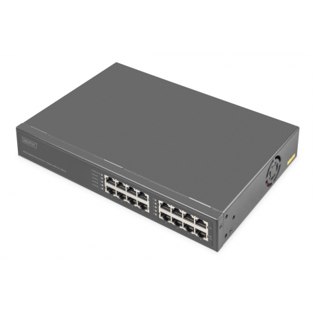 DIGITUS - PoE injector (rack-mountable  /  external) - 8-port Gigabit Ethernet, 802.3bt - AC 100-240 V - 250 Watt - output connectors: 8 - 1U - 0