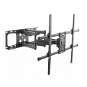 LogiLink - Mounting kit - for curved  /  flat panel - swivel, 75kg max - steel - black - screen size: 50"-90" - wall-mountable
