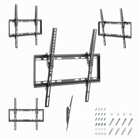 Gembird WM-55T-03 - Mounting kit (wall mount) - Rotate & Tilt - for LCD TV - steel - screen size: 26"-55" - mounting interface: up to 400 x 400 mm - 6