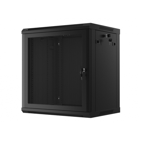 Lanberg - Rack cabinet - wall mountable - black, RAL 9004 - 12U - 19" - 7