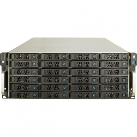 Inter-Tech IPC 4U-4724 - Rack-mountable - 4U - SSI EEB - no power supply (ATX) - USB - 1