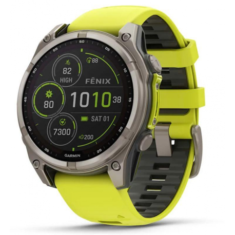 SMARTWATCH FENIX 8 SAPP. SOLAR/YELLOW 010-02906-21 GARMIN - 0