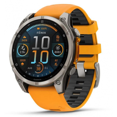 SMARTWATCH FENIX 8 SAPPHIRE/ORANGE 010-02905-11 GARMIN - 0