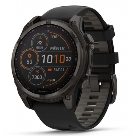 SMARTWATCH FENIX 8 SAPP. SOLAR/BLACK/GRAY 010-02907-11 GARMIN - 0