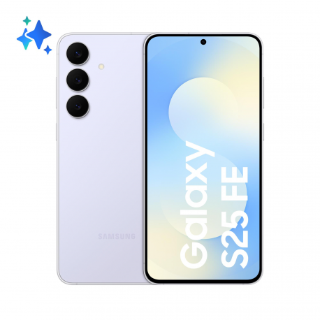 Samsung Galaxy S25 FE - 5G smartphone - dual-SIM - RAM 8 GB / Internal Memory 256 GB - OLED display - 6.7" - 2340 x 1080 pixels (120 Hz) - 3x rear cameras 50 MP, 12 MP, 8 MP - front camera 12 MP - icy blue - 0