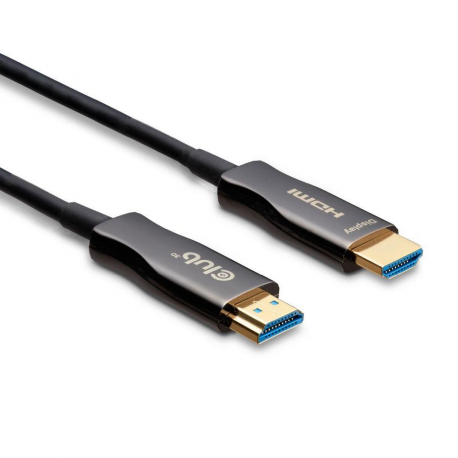 Club 3D - Ultra High Speed - HDMI cable - HDMI male to HDMI male - 50 m - shielded hybrid copper / fibre optic - black - Active Optical Cable (AOC), 4K120Hz support, 8K60Hz support, Unidirectional - 0