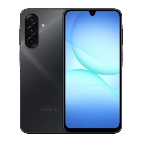 Samsung Galaxy A17 - 4G smartphone - dual-SIM - RAM 4 GB  /  Internal Memory 128 GB - microSD slot - OLED display - 6.7" - 2340 x 1080 pixels (90 Hz) - 3x rear cameras 50 MP, 5 MP, 2 MP - front camera 13 MP - black - 0