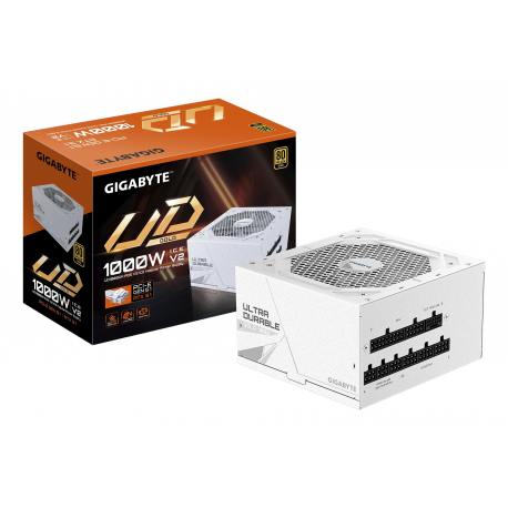 Gigabyte UD1000GM PG5 V2 ICE - Power supply (internal) - ATX12V 3.1 /  EPS12V - 80 PLUS Gold - AC 100-240 V - 1000 Watt - active PFC - 0