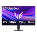 LG UltraGear 27G411A-B - G411A Series - LED monitor - gaming - 27" - 1920 x 1080 Full HD (1080p) @ 120 Hz - IPS - 250 cd / m² - 1500:1 - HDR10 - 1 ms - HDMI, DisplayPort