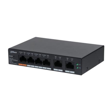 NET SWITCH 6P 1000M 4POE/CS4006-4GT-60 DAHUA - 0