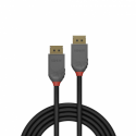 Lindy Anthra Line - DisplayPort cable - DisplayPort (M) to DisplayPort (M) - DisplayPort 1.2 - 10 m - round, 4K support - black