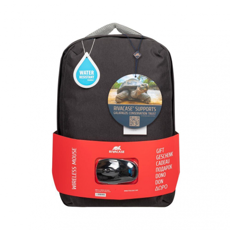 NB BACKPACK 15.6" + MOUSE/7563 BLACK RIVACASE - 0