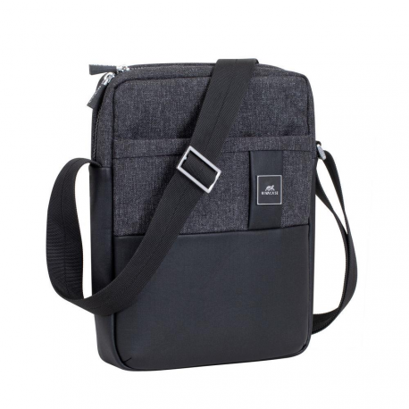 TABLET CASE CROSSBODY 11"/8811 BLACK MELANGE RIVACASE - 0