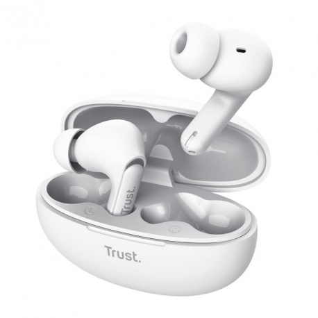 Trust Yavi - True wireless earphones with mic - in-ear - Bluetooth - white - 0