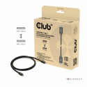 Club 3D - USB cable - 24 pin USB-C (M) to 24 pin USB-C (M) - USB4 - 48 V - 5 A - 1.2 m - bi-directional, up to 240W power delivery support, extended power range (EPR), up to 80 Gbps data transfer rate, 8K240Hz support - black
