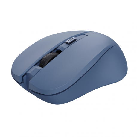 Trust Mydo - Mouse - silent - right and left-handed - optical - 4 buttons - wireless - 2.4 GHz - USB wireless receiver - blue - 0