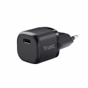 Trust Maxo - Power adapter - ultra-small - 20 Watt - 3 A - Power Delivery 3.0 + PPS (24 pin USB-C) - on cable: USB-C - black