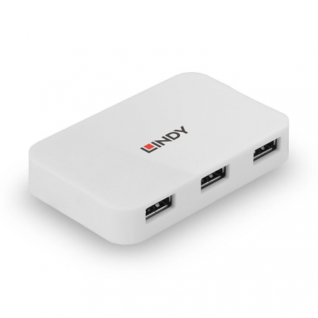 Lindy 4 Port USB 3.0 Hub Basic - Hub - 4 x SuperSpeed USB 3.0 - desktop - 0