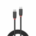 Lindy Black Line - USB cable - USB-C (M) to USB-C (M) - USB 3.1 - 3 A - 50 cm - black