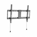 Gembird WM-80F-01 - Mounting kit (wall mount, automatic spring locks, quick release cords) - fixed - for flat panel - 70kg - heavy duty steel - fine texture black - screen size: 37"-80"