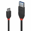 Lindy Black Line - USB cable - USB-C (M) to USB Type A (M) - USB 3.1 Gen 2 - 1.5 m - round - black