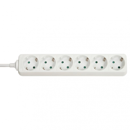 LINDY - Power strip - AC 250 V - 3500 Watt - output connectors: 6 - 1.4 m - white - 0
