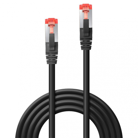 Lindy - Patch cable - RJ-45 (M) to RJ-45 (M) - 5 m - SFTP, PiMF - CAT 6e - snagless - black - 0