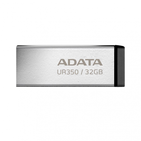 ADATA UR350 - USB flash drive - 32 GB - USB 3.2 Gen 1 - black, nickel - 0