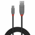 Lindy Anthra Line - USB cable - USB (M) to Micro-USB Type B (M) - USB 2.0 - 5 m - round - black
