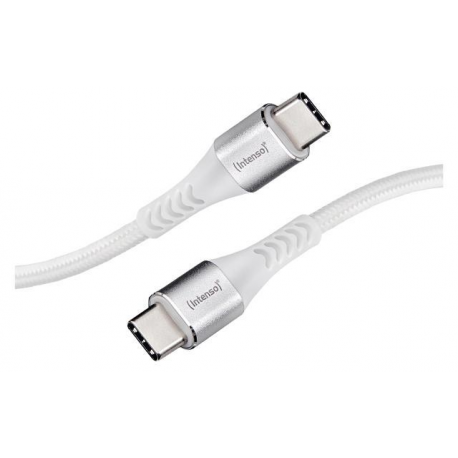 Intenso C315C - USB cable - 24 pin USB-C (M) to 24 pin USB-C (M) - USB 2.0 - 20 V - 3 A - 1.5 m - USB Power Delivery (60W) - white - 0
