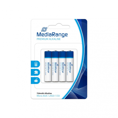 MediaRange Premium - Battery 4 x AAA - Alkaline - 724 mAh - 0