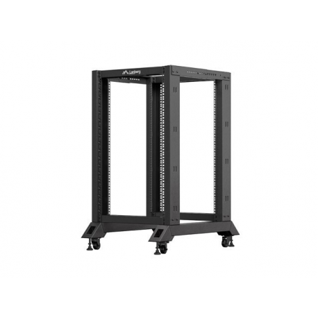 Lanberg - Rack open frame - 600x800 mm - RAL 9004 - 18U - 19" - 1