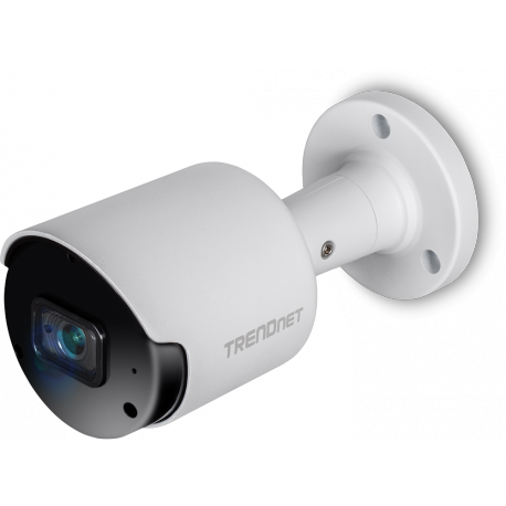 TRENDnet TV-IP1514PI - Network surveillance camera - bullet - outdoor, indoor - weatherproof - colour (Day&Night) - 5 MP - 2592 x 1920 - fixed focal - audio - LAN 10 / 100 - MJPEG, H.264, H.265 - DC 12 V  /  PoE - TAA Compliant - 7