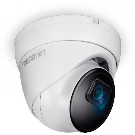 TRENDnet TV-IP1515PI - Network surveillance camera - turret - outdoor, indoor - weatherproof - colour (Day&Night) - 5 MP - 2592 x 1920 - fixed focal - audio - wired - LAN 10 / 100 - MJPEG, H.264, H.265 - DC 12 V  /  PoE - TAA Compliant - 0
