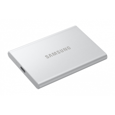 Samsung T7 Resurrected MU-PD1T0G - SSD - encrypted - 1 TB - external (portable) - USB 3.2 Gen 2 (USB-C connector) - 256-bit AES - silver - 4