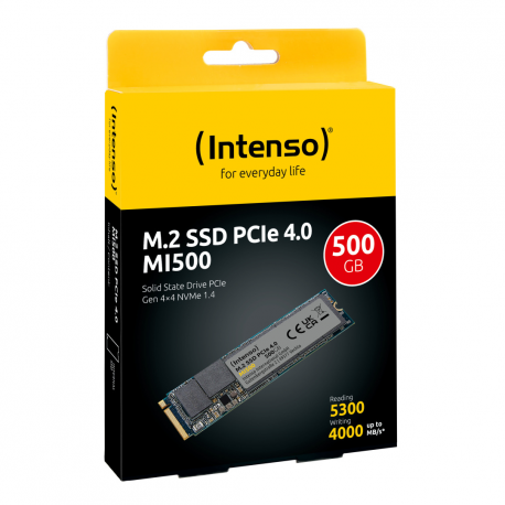 Intenso MI500 - SSD - 500 GB - internal - M.2 2280 - PCIe 4.0 x4 (NVMe) - 4