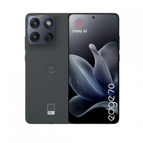 Motorola Edge 70 - 5G smartphone - dual-SIM - RAM 12 GB  /  Internal Memory 512 GB - pOLED display - 6.67" - 2712 x 1220 pixels (120 Hz) - 3x rear cameras 50 MP, 50 MP - front camera 50 MP - pantone gadget grey - 0