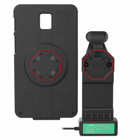 RAM GDS Uni-Conn - Car charging holder - non-locking - 15 Watt - 3 A (Pogo) - 2