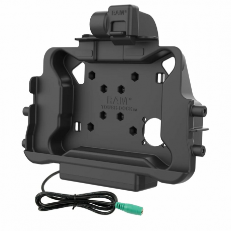 RAM Mounts Form-Fit Holder (Latch) for Honeywell ScanPal EDA10A Tablet in OEM Protective Boot - 5.5mm DC Power Supply - 0