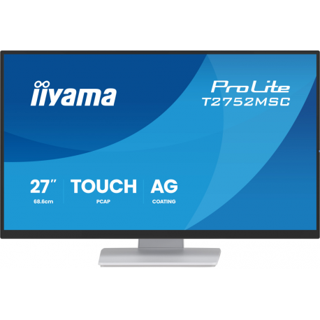 iiyama ProLite T27XX, 68,6 cm (27'), Projected Capacitive, 10 TP, Full HD, USB, kit (USB), white - 2
